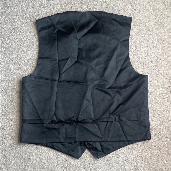 St. Patrick Formal Vest in Purple and Black - Picture 4 of 4